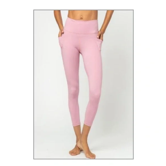 Vie Active Pants Jumpsuits Nwt Vie Active Lili Leggings Pink